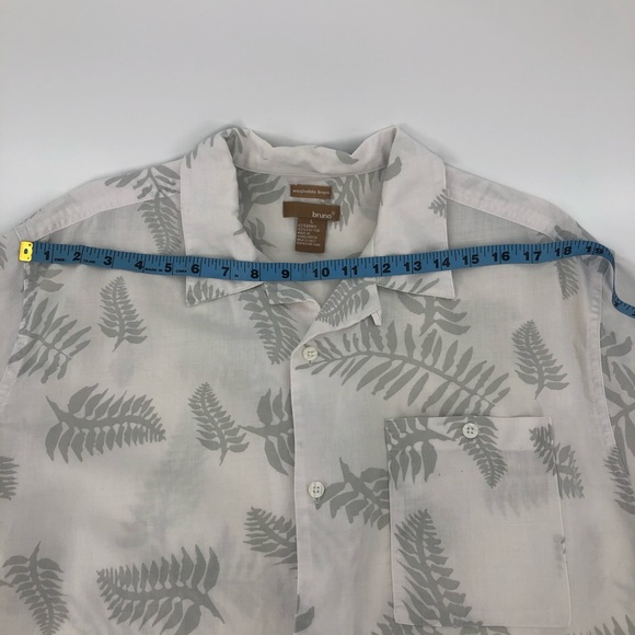 🎈 Bruno Black & White Hawaiian Tropical Print - Picture 5 of 11